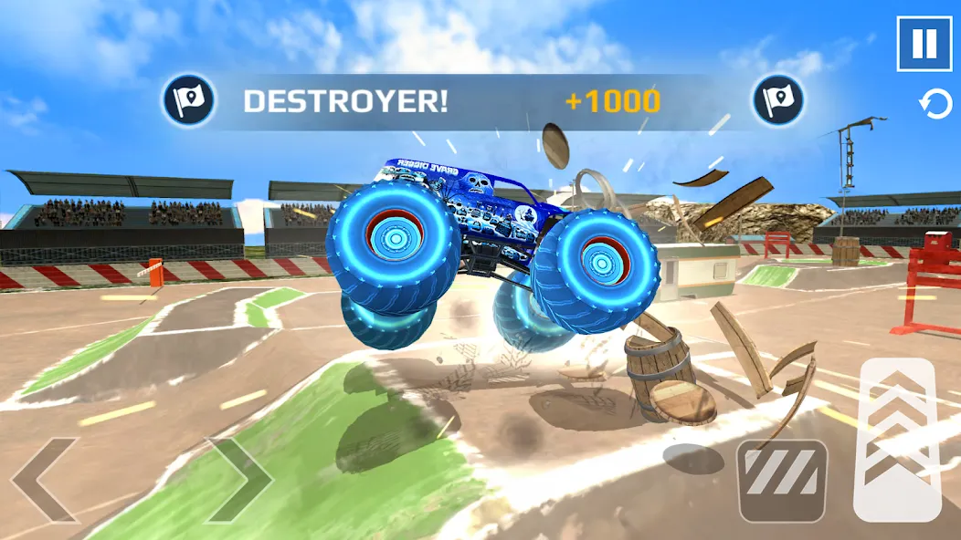 Car Games: Monster Truck Stunt (Монстртрак стант) МОД/Взлом [Много монет, Открытые уровни и Мега MOD] Screenshot 4