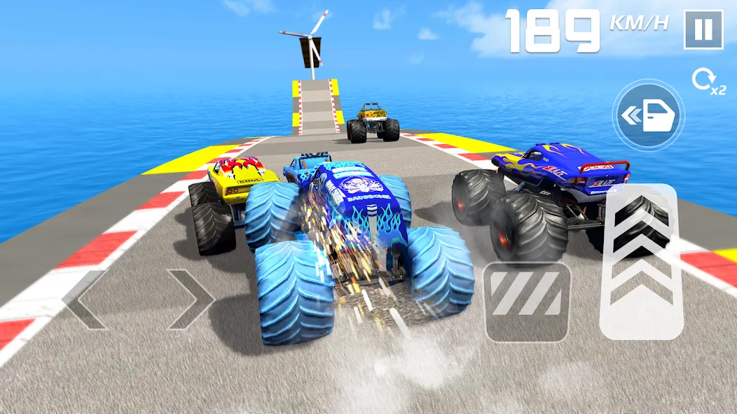 Car Games: Monster Truck Stunt (Монстртрак стант) МОД/Взлом [Много монет, Открытые уровни и Мега MOD] Screenshot 5