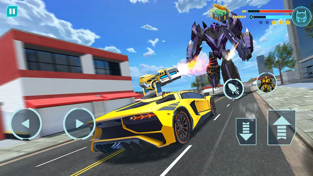 Robot Game: Transform & Fight (Робот Игра Трансформация Автомобиля) МОД/Взлом [Деньги, Монеты и Меню MOD] Screenshot 2
