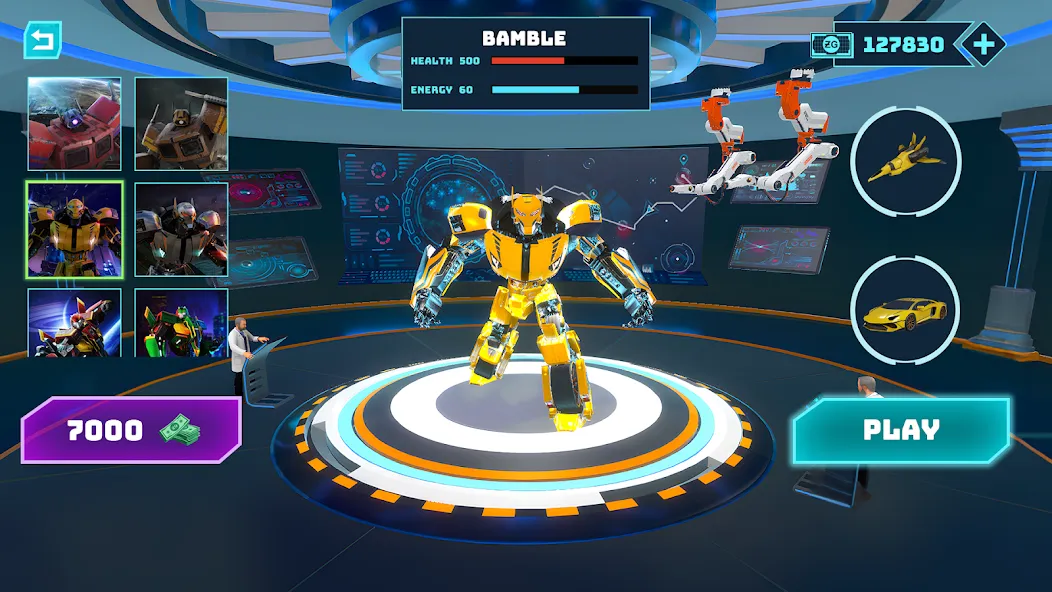 Robot Game: Transform & Fight (Робот Игра Трансформация Автомобиля) МОД/Взлом [Деньги, Монеты и Меню MOD] Screenshot 5