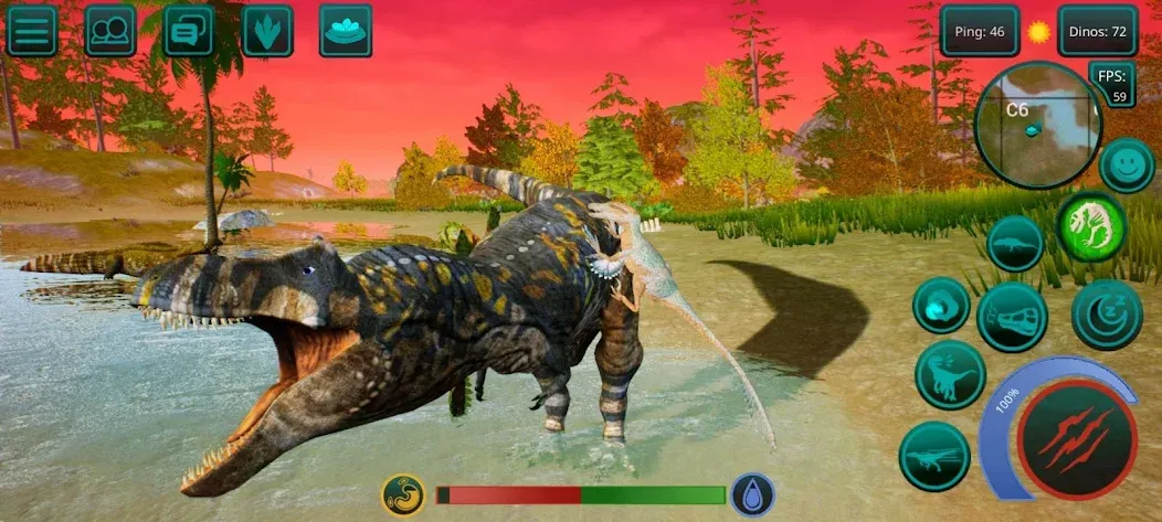 The Cursed Dinosaur Isle: Game МОД/Взлом [Много монет, Открытые уровни и Мега MOD] Screenshot 1