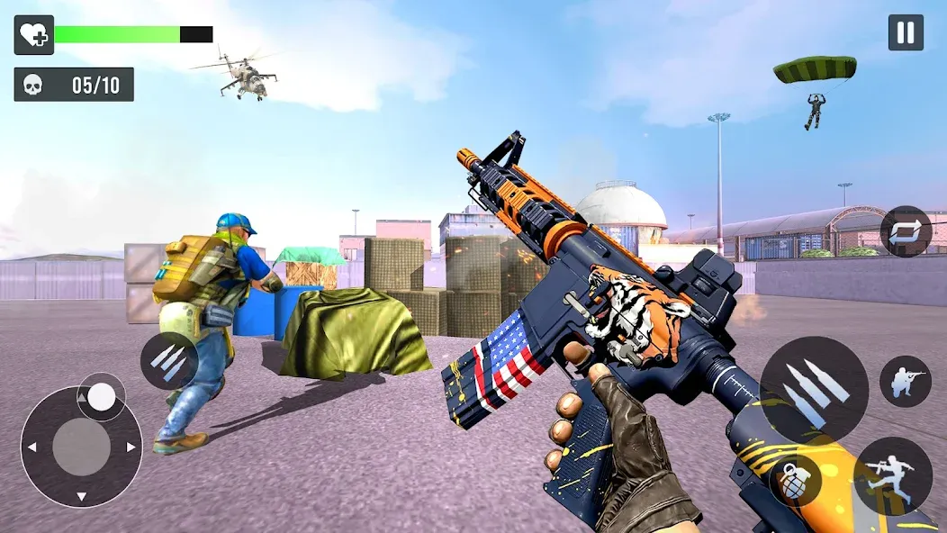 Gun Games - FPS Shooting Games (ФПС офлайн игры по стрельбе из пистолета) МОД/Взлом [Все открыто, Дополнительные деньги и Меню MOD] Screenshot 3