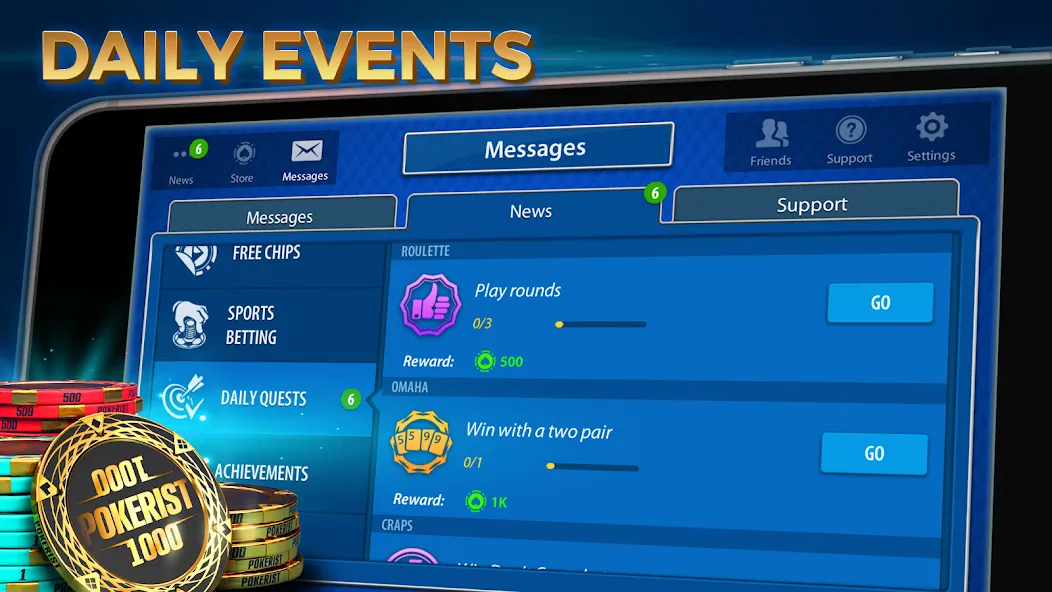 Texas Hold'em Poker: Pokerist МОД/Взлом [Бесконечные деньги, Монеты и Мега MOD] Screenshot 3