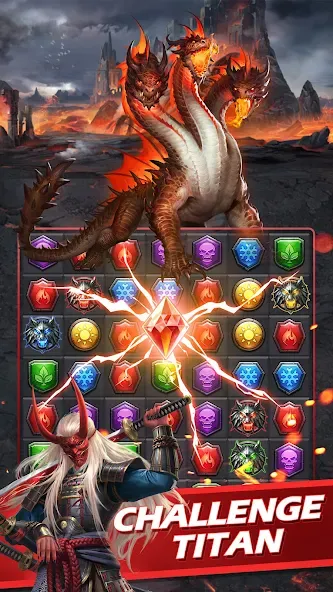 MythWars & Puzzles: RPG Match3 МОД/Взлом [Много денег, Монет и Все открыто] Screenshot 2