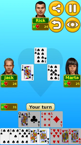 Hearts МОД/Взлом [Много денег, Монет и Все открыто] Screenshot 1