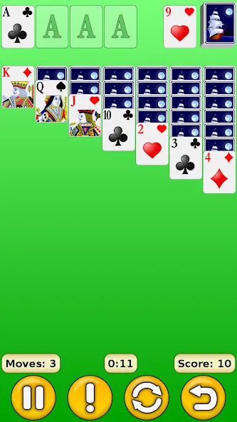 Solitaire МОД/Взлом [Меню, Бесконечные монеты и Открытые уровни] Screenshot 1