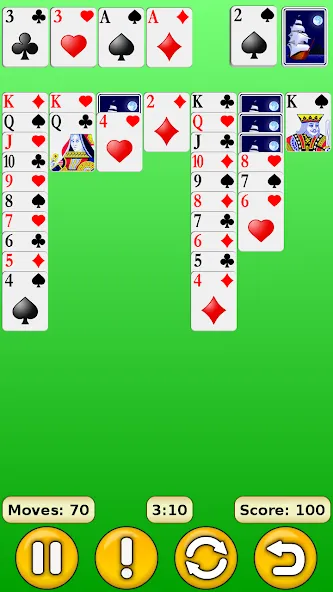 Solitaire МОД/Взлом [Меню, Бесконечные монеты и Открытые уровни] Screenshot 2
