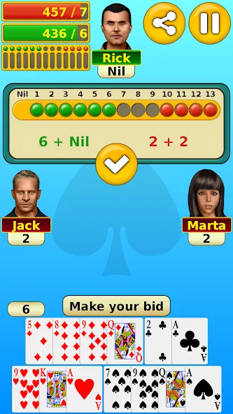 Spades МОД/Взлом [Меню, Бесконечные монеты и Открытые уровни] Screenshot 1