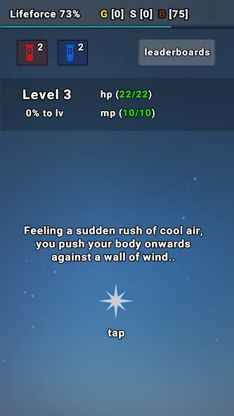 Exp Minima: Relaxing Text RPG (Эксп Минима) МОД/Взлом [Много денег, Монет и Все открыто] Screenshot 1