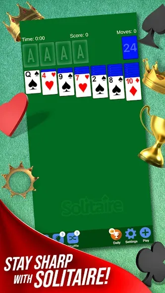 Solitaire + Card Game by Zynga МОД/Взлом [Деньги, Монеты и Меню MOD] Screenshot 1