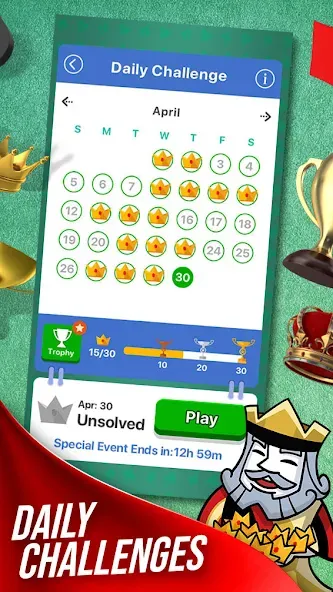 Solitaire + Card Game by Zynga МОД/Взлом [Деньги, Монеты и Меню MOD] Screenshot 2
