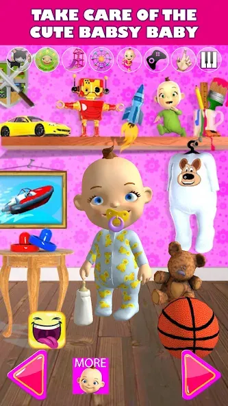 Talking Babsy Baby МОД/Взлом [Бесконечные деньги, Монеты и Мега MOD] Screenshot 1