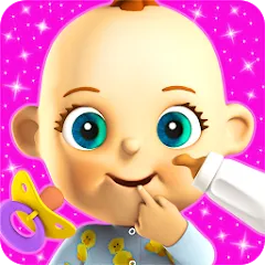 Скачать взломанную Talking Babsy Baby на Андроид - Много денег и всё открыто