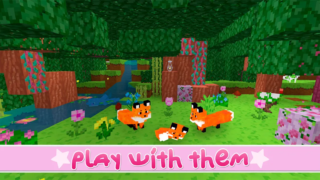 Kawaii World - Craft and Build (Кавайи Ворлд) МОД/Взлом [Много монет, Открытые уровни и Мега MOD] Screenshot 2