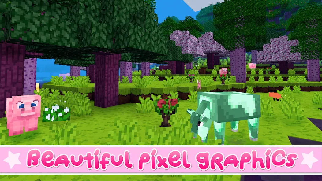 Kawaii World - Craft and Build (Кавайи Ворлд) МОД/Взлом [Много монет, Открытые уровни и Мега MOD] Screenshot 4
