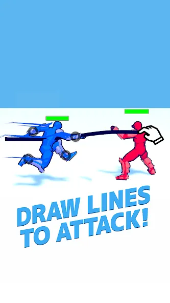 Draw Action: Freestyle Fight (Дроу Экшн) МОД/Взлом [Меню, Бесконечные монеты и Открытые уровни] Screenshot 1