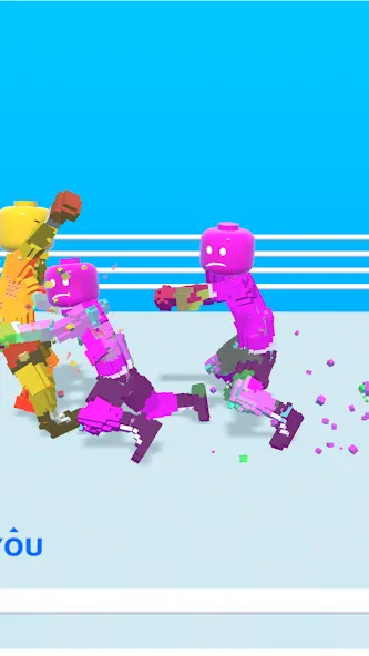 Block Fighter: Boxing Battle (Блок Файтер) МОД/Взлом [Меню, Бесконечные монеты и Открытые уровни] Screenshot 3
