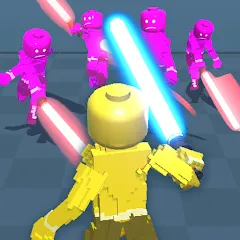 Скачать Block Gladiator 3D: sword duel взлом на много денег и бессмертие для Андроида бесплатно