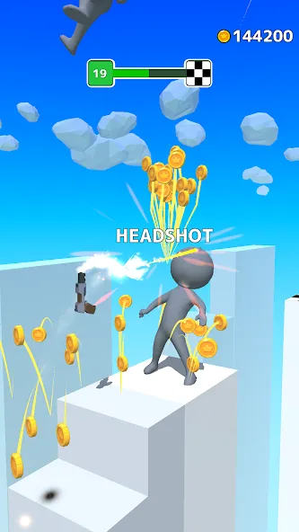 Gun Sprint (Ган Спринт) МОД/Взлом [Много монет, Открытые уровни и Мега MOD] Screenshot 3