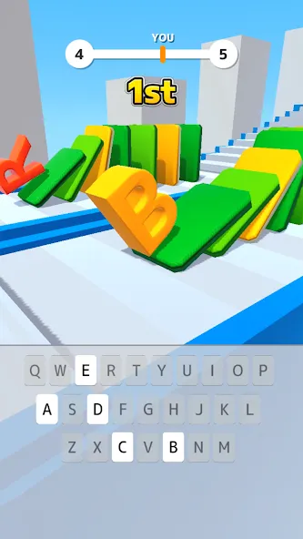Type Spin: alphabet run game (Тайп Спин) МОД/Взлом [Все открыто, Дополнительные деньги и Меню MOD] Screenshot 1