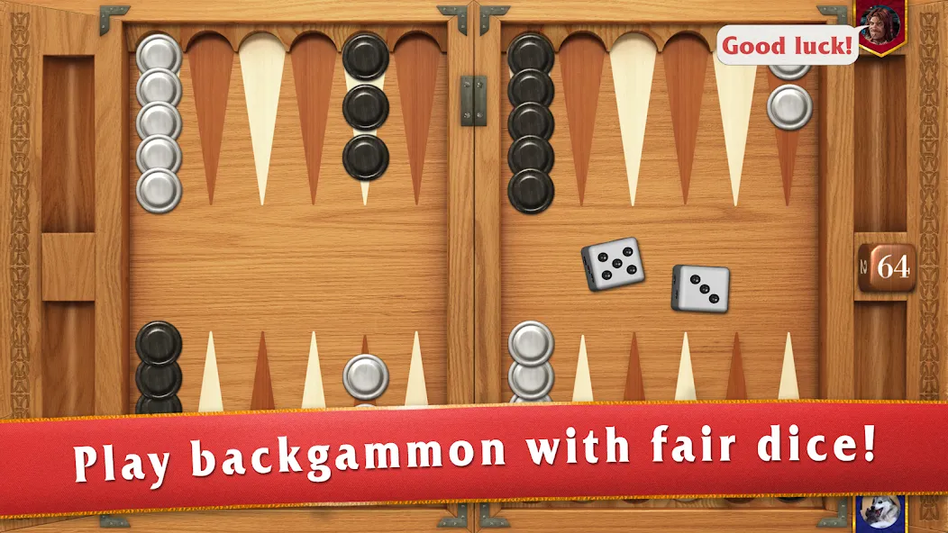 Backgammon Masters МОД/Взлом [Меню, Бесконечные монеты и Открытые уровни] Screenshot 1