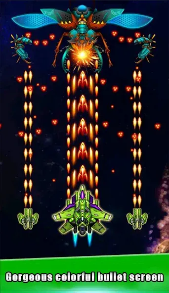 Galaxy Attack - space shooting (Гэлакси Атак) МОД/Взлом [Деньги, Монеты и Меню MOD] Screenshot 4