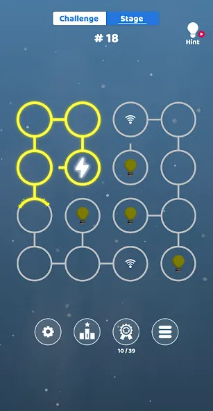All Lights Connect : Puzzle (Олл Лайтс Коннект) МОД/Взлом [Меню, Бесконечные монеты и Открытые уровни] Screenshot 2