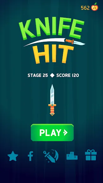 Knife Hit (На русский язык   переводится как Удар ножом) МОД/Взлом [Много монет, Открытые уровни и Мега MOD] Screenshot 4