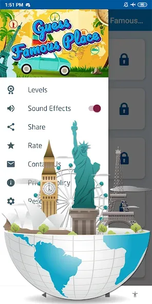 Guess the famous place МОД/Взлом [Много монет, Открытые уровни и Мега MOD] Screenshot 5
