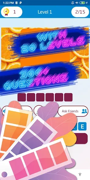 Guess the color game МОД/Взлом [Все открыто, Дополнительные деньги и Меню MOD] Screenshot 3