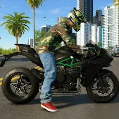 Скачать Kawasaki Ninja H2r Games 3D Взлом (Много денег) на Андроид бесплатно