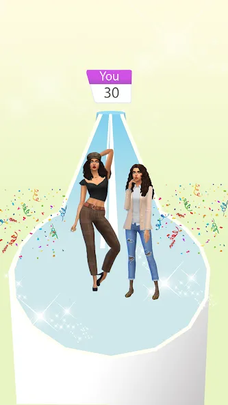 Fashion Battle - Girl Dress Up МОД/Взлом [Меню, Бесконечные монеты и Открытые уровни] Screenshot 2