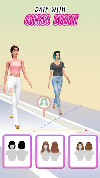 Fashion Battle - Girl Dress Up МОД/Взлом [Меню, Бесконечные монеты и Открытые уровни] Screenshot 5
