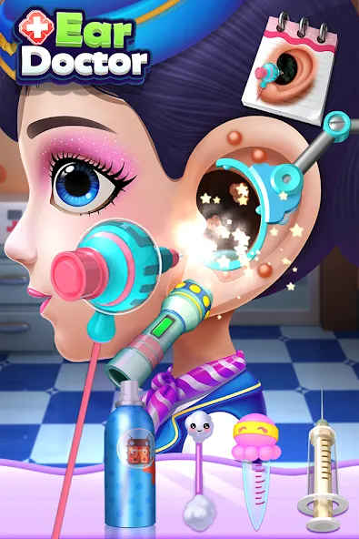 Ear Doctor МОД/Взлом [Много монет, Открытые уровни и Мега MOD] Screenshot 1