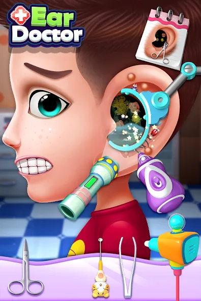 Ear Doctor МОД/Взлом [Много монет, Открытые уровни и Мега MOD] Screenshot 2