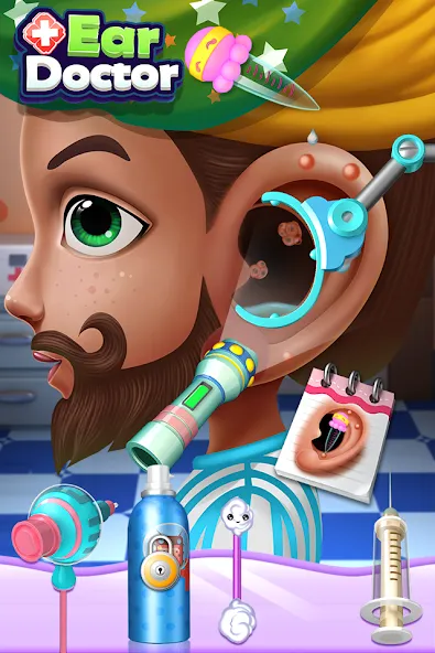 Ear Doctor МОД/Взлом [Много монет, Открытые уровни и Мега MOD] Screenshot 5