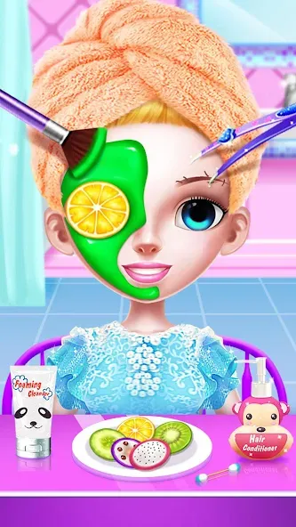 Princess Makeup Salon МОД/Взлом [Все открыто, Дополнительные деньги и Меню MOD] Screenshot 1
