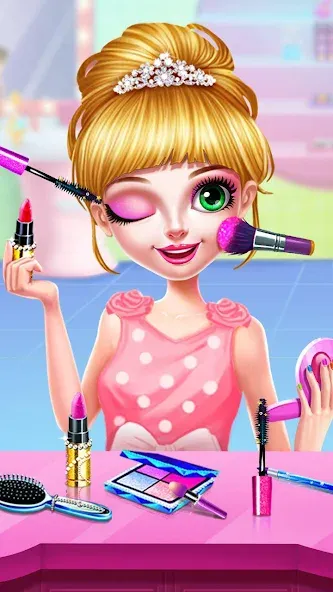 Princess Makeup Salon МОД/Взлом [Все открыто, Дополнительные деньги и Меню MOD] Screenshot 2