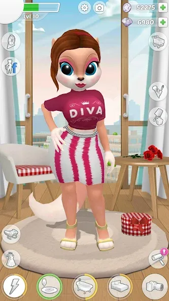 Talking Cat Kimmy Superstar МОД/Взлом [Много денег, Монет и Все открыто] Screenshot 1