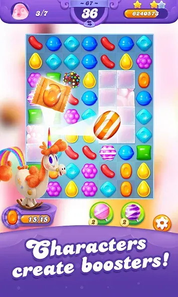 Candy Crush Friends Saga (Кенди Краш Френдс Сага) МОД/Взлом [Деньги, Монеты и Меню MOD] Screenshot 3