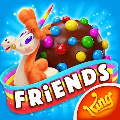 Скачать Candy Crush Friends Saga взлом на много жизней и ходов для Андроид