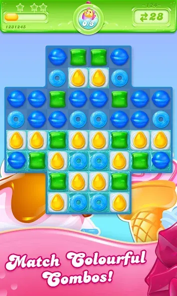Candy Crush Jelly Saga (Кенди Краш Джелли Сага) МОД/Взлом [Много денег, Монет и Все открыто] Screenshot 2