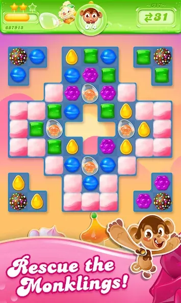 Candy Crush Jelly Saga (Кенди Краш Джелли Сага) МОД/Взлом [Много денег, Монет и Все открыто] Screenshot 3