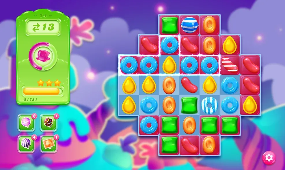 Candy Crush Jelly Saga (Кенди Краш Джелли Сага) МОД/Взлом [Много денег, Монет и Все открыто] Screenshot 5