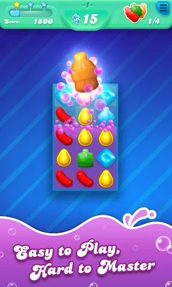 Candy Crush Soda Saga (Кенди Краш Сода Сага) МОД/Взлом [Меню, Бесконечные монеты и Открытые уровни] Screenshot 1