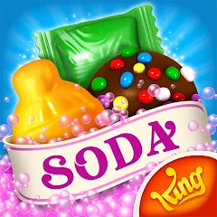 Скачать Candy Crush Soda Saga Взлом (Много жизней и ходов) на Андроид бесплатно