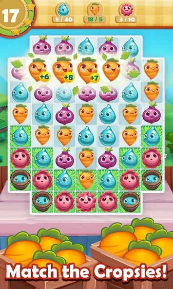 Farm Heroes Saga (Фарм Хероус Сага) МОД/Взлом [Меню, Бесконечные монеты и Открытые уровни] Screenshot 2