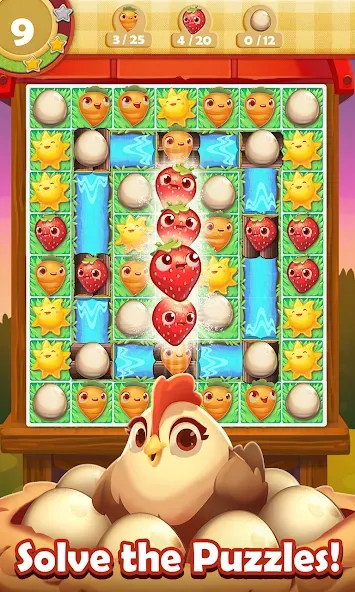 Farm Heroes Saga (Фарм Хероус Сага) МОД/Взлом [Меню, Бесконечные монеты и Открытые уровни] Screenshot 4