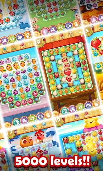 Farm Heroes Saga (Фарм Хероус Сага) МОД/Взлом [Меню, Бесконечные монеты и Открытые уровни] Screenshot 5