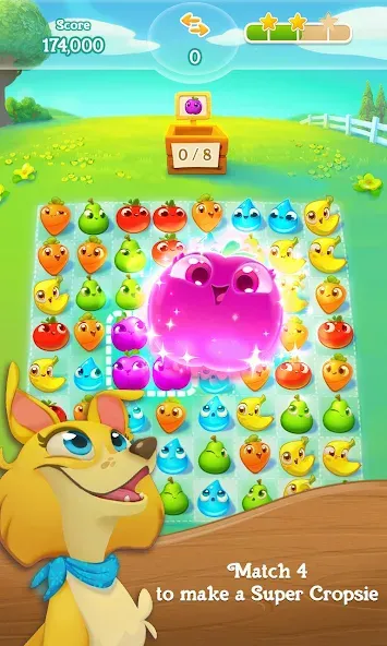 Farm Heroes Super Saga (Фарм Хероес Супер Сага) МОД/Взлом [Деньги, Монеты и Меню MOD] Screenshot 1